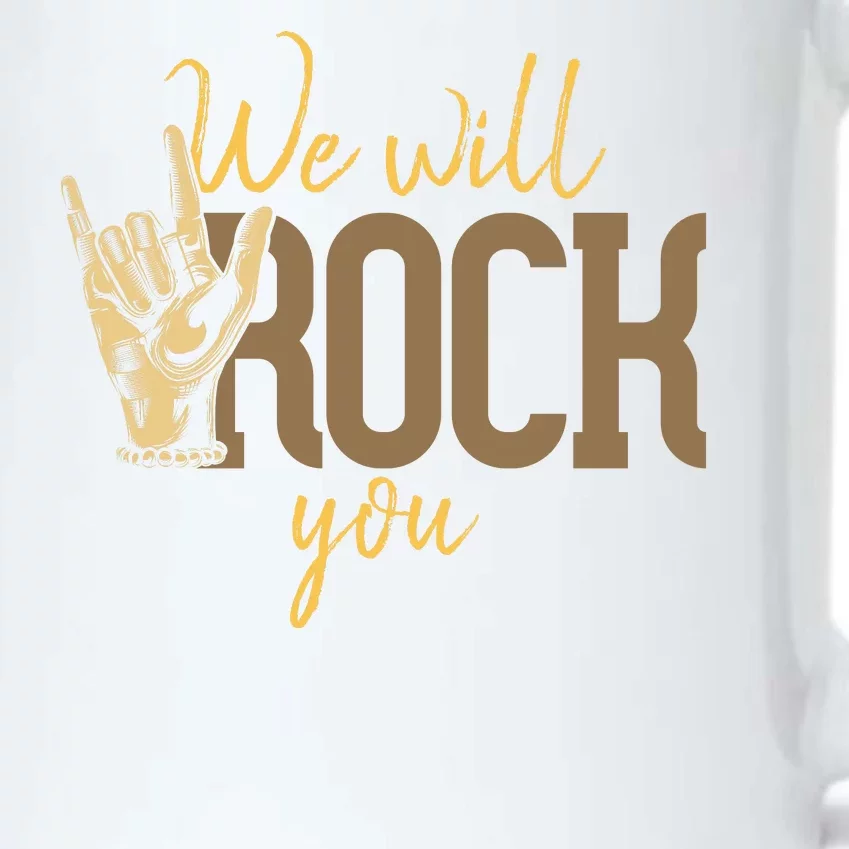 We Will Rock You Black Color Changing Mug