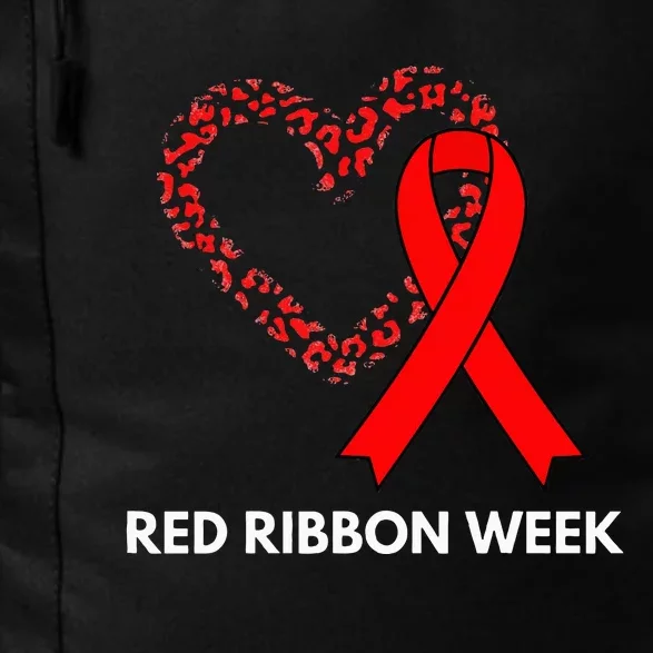 We Wear Red For Red Ribbon Week Awareness Daily Commute Backpack