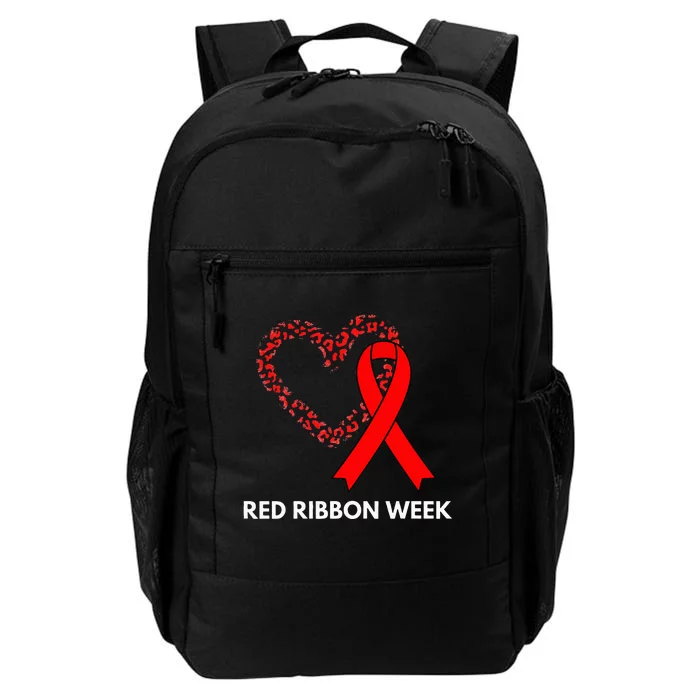 We Wear Red For Red Ribbon Week Awareness Daily Commute Backpack