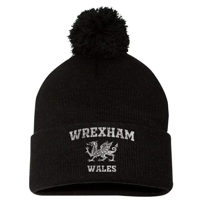 W.R.E.X.H.A.M Wales Retro Vintage Pom Pom 12in Knit Beanie