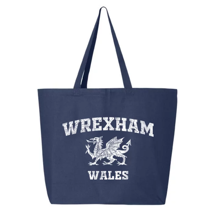 Wrexham Wales Retro Vintage Cool Gift 25L Jumbo Tote