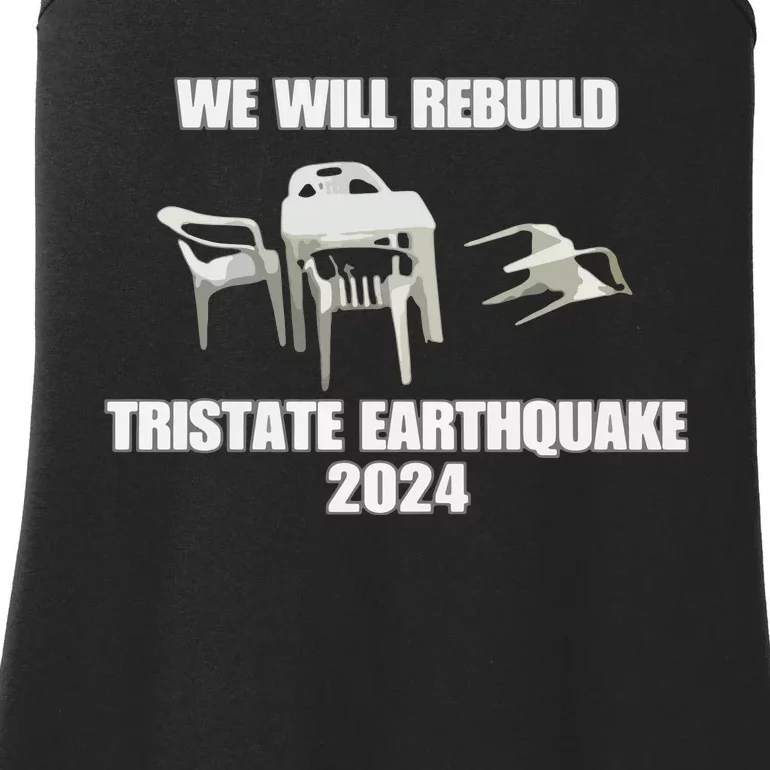 We Will Rebuild Earthquake 2024 Tristate Ladies Essential Tank