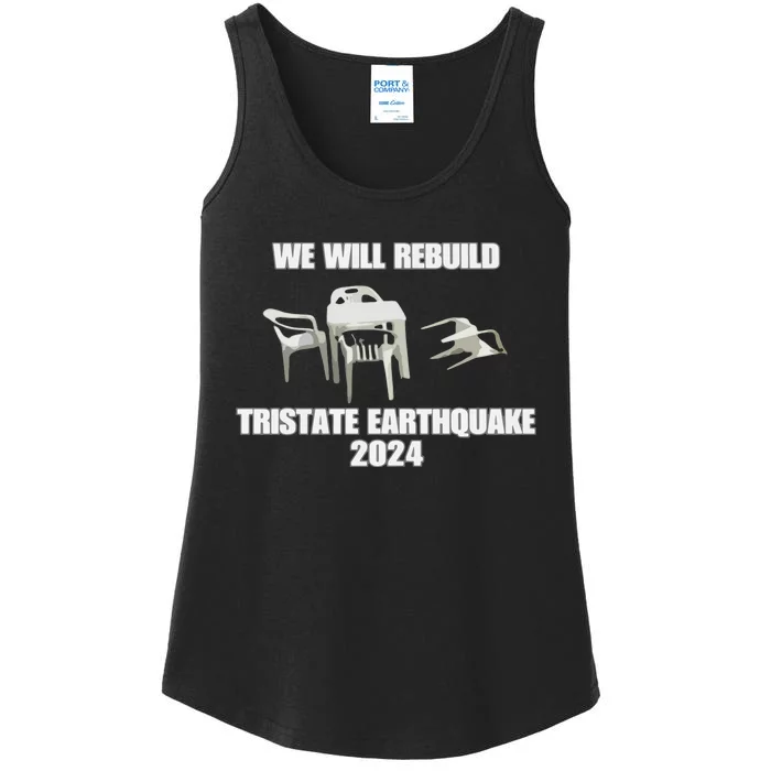 We Will Rebuild Earthquake 2024 Tristate Ladies Essential Tank