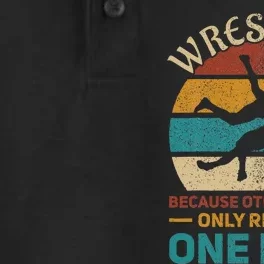 Wrestling Wrestle Retro Wrestler Funny Wrestling Dry Zone Grid Performance Polo