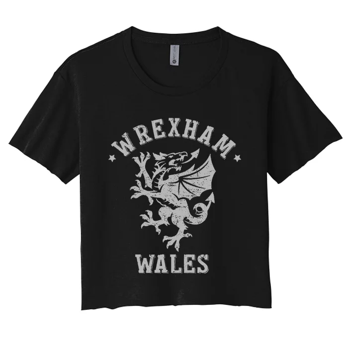 W.R.E.X.H.A.M Wales Retro Vintage Women's Crop Top Tee