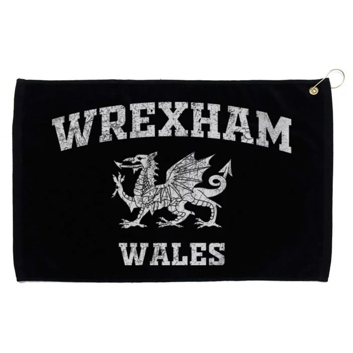 Wrexham Wales Retro Vintage Grommeted Golf Towel