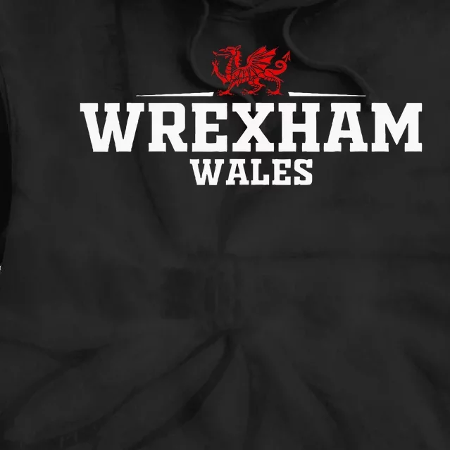 Wrexham Wales Retro Tie Dye Hoodie