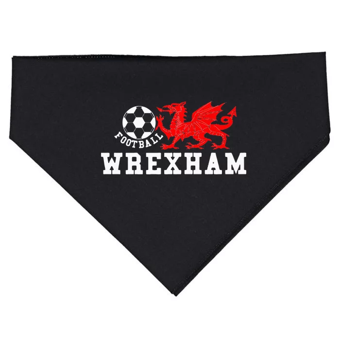 Wrexham Wales Retro Vintage USA-Made Doggie Bandana