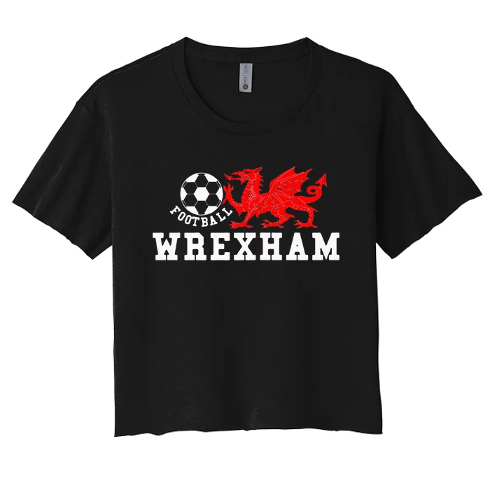 Wrexham Wales Retro Vintage Women's Crop Top Tee