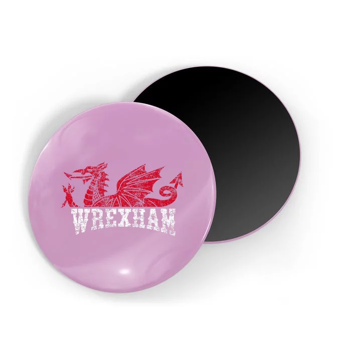 Wrexham Wales red dragon Wrecsam Magnet