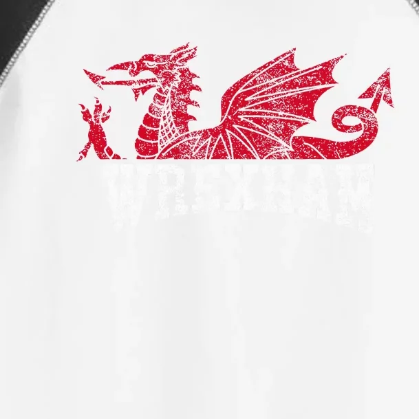 Wrexham Wales red dragon Wrecsam Toddler Fine Jersey T-Shirt