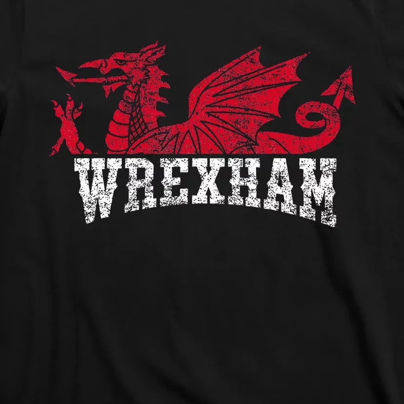 Wrexham Wales red dragon Wrecsam T-Shirt