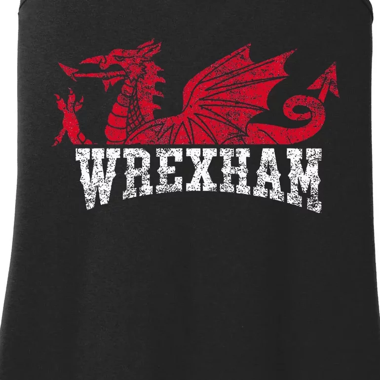 Wrexham Wales red dragon Wrecsam Ladies Essential Tank