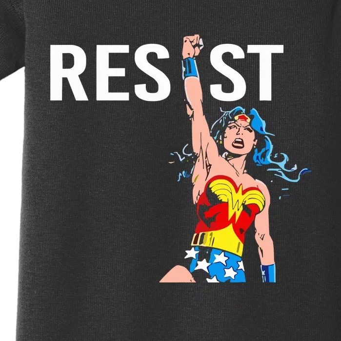 Wonder Woman Resist Baby Bodysuit