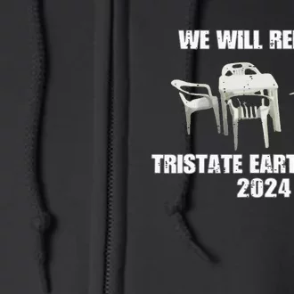 We Will Rebuild Tristate Earthquake 2024 I Survived Funny Full Zip Hoodie