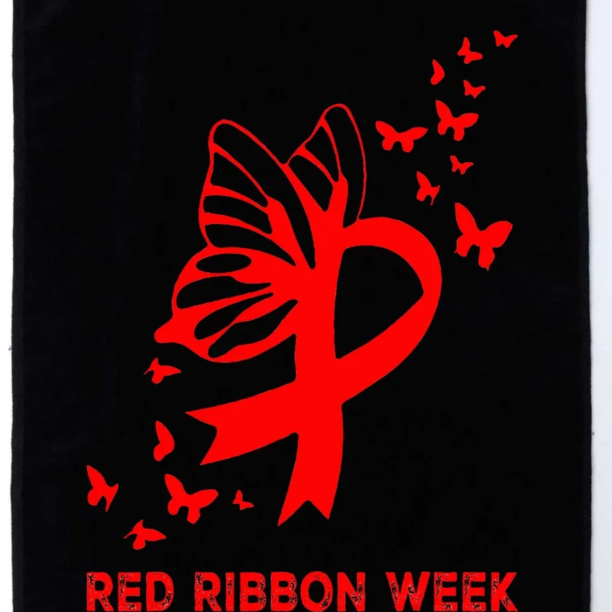 We Wear Red For Red Ribbon Week Awareness Platinum Collection Golf Towel