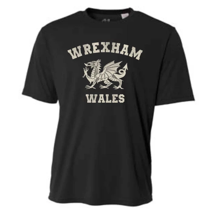 Wrexham Wales Retro Vintage Cooling Performance Crew T-Shirt