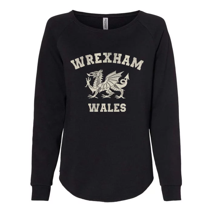 Wrexham Wales Retro Vintage Womens California Wash Sweatshirt