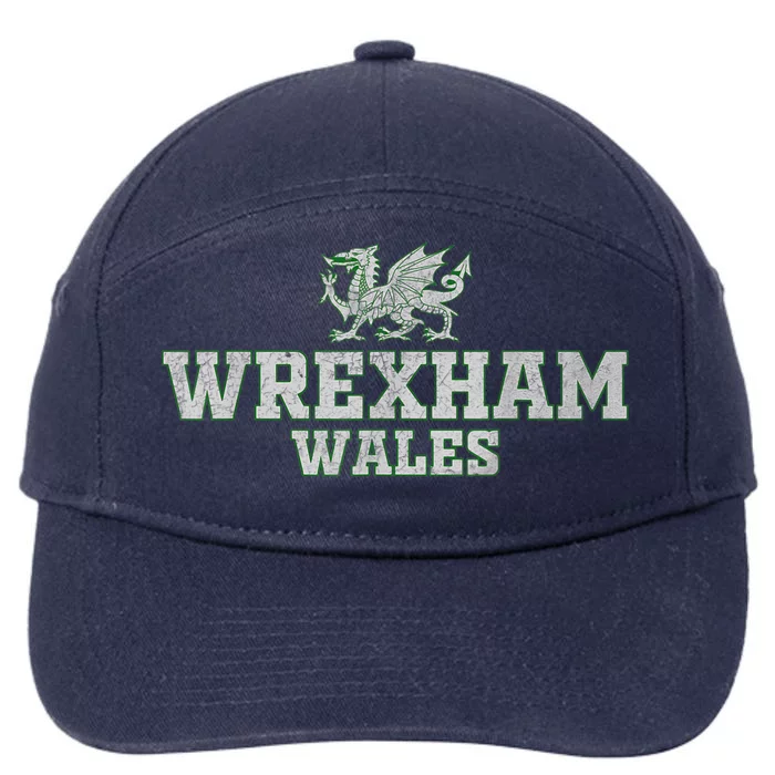 Wrexham Wales Retro Vintage 7-Panel Snapback Hat