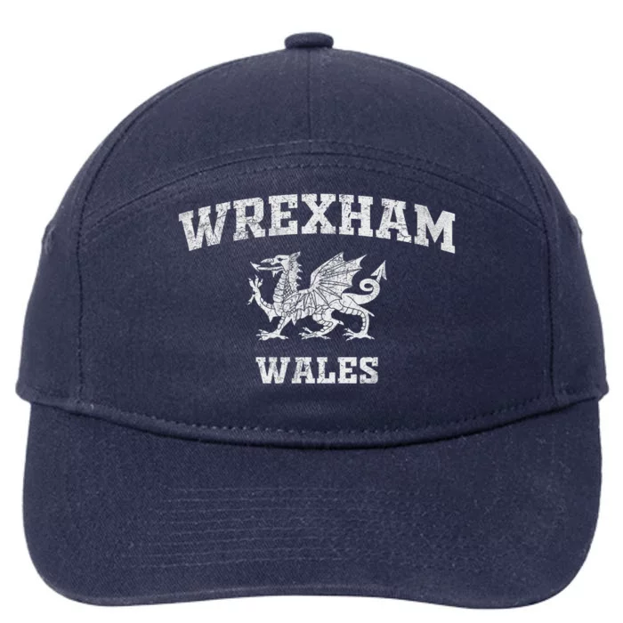 Wrexham Wales Retro Vintage 7-Panel Snapback Hat