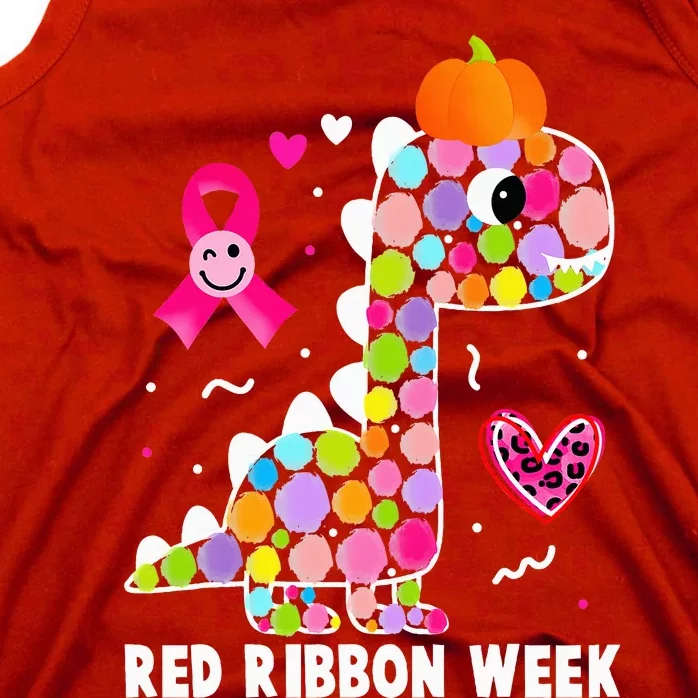 We Wear Red Ribbon Week Awareness Red Ribbon Week Tank Top