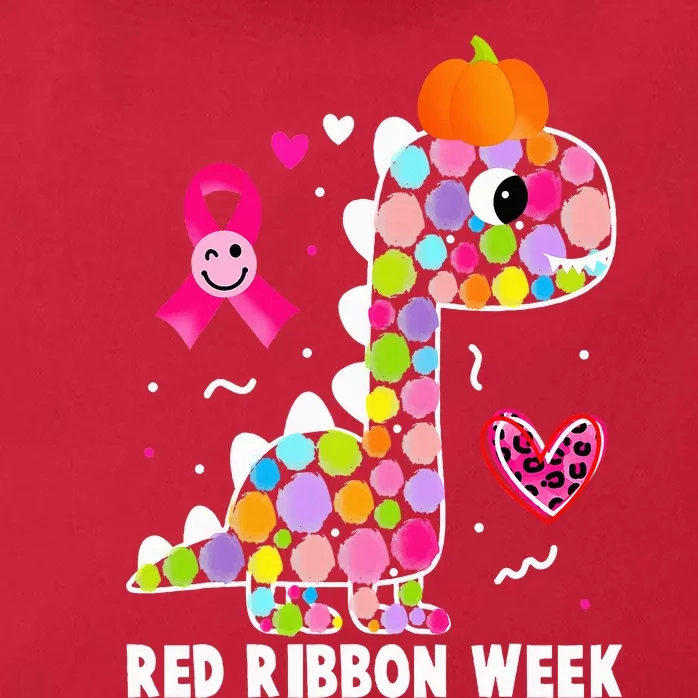 We Wear Red Ribbon Week Awareness Red Ribbon Week Zip Tote Bag