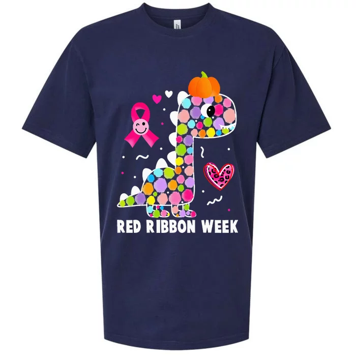 We Wear Red Ribbon Week Awareness Red Ribbon Week Sueded Cloud Jersey T-Shirt