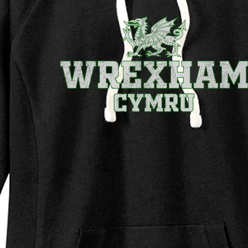 Wrexham Wales Retro Vintage Women's Fleece Hoodie