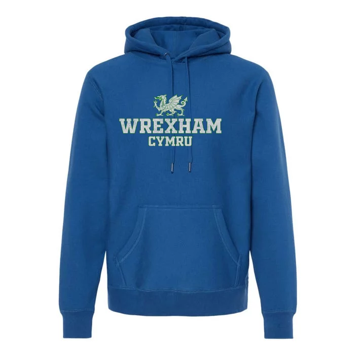 Wrexham Wales Retro Vintage Premium Hoodie