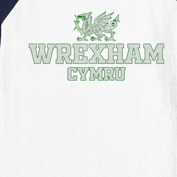 Wrexham Wales Retro Vintage Baseball Sleeve Shirt