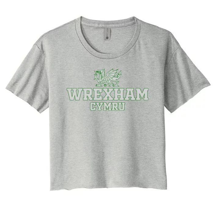 Wrexham Wales Retro Vintage Women's Crop Top Tee