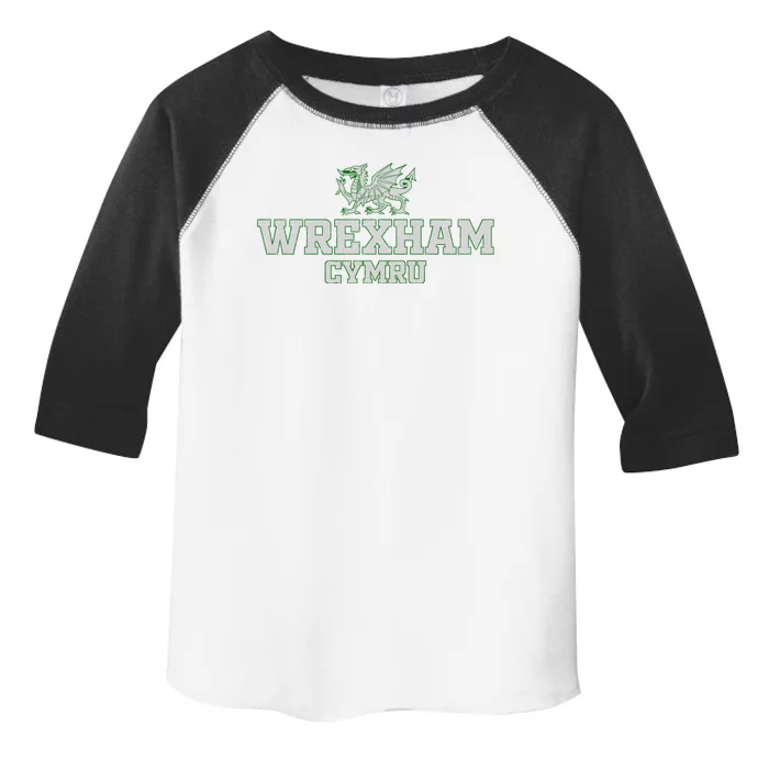 Wrexham Wales Retro Vintage Toddler Fine Jersey T-Shirt