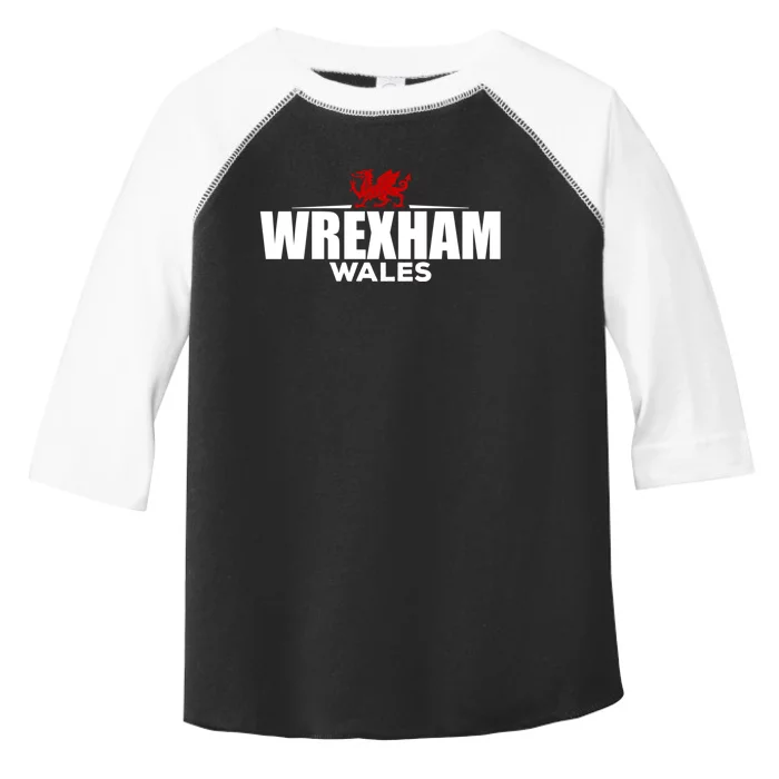 Wrexham Wales Retro Vintage Toddler Fine Jersey T-Shirt