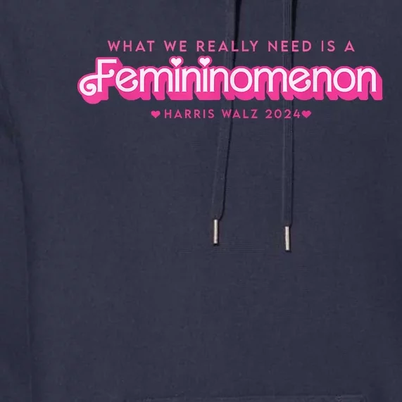 What We Really Need Is A Femininomenon! Harris Walz 2024 Premium Hoodie