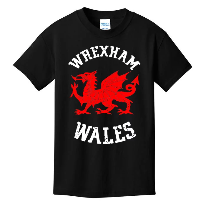 Wrexham Wales Retro Vintage Kids T-Shirt