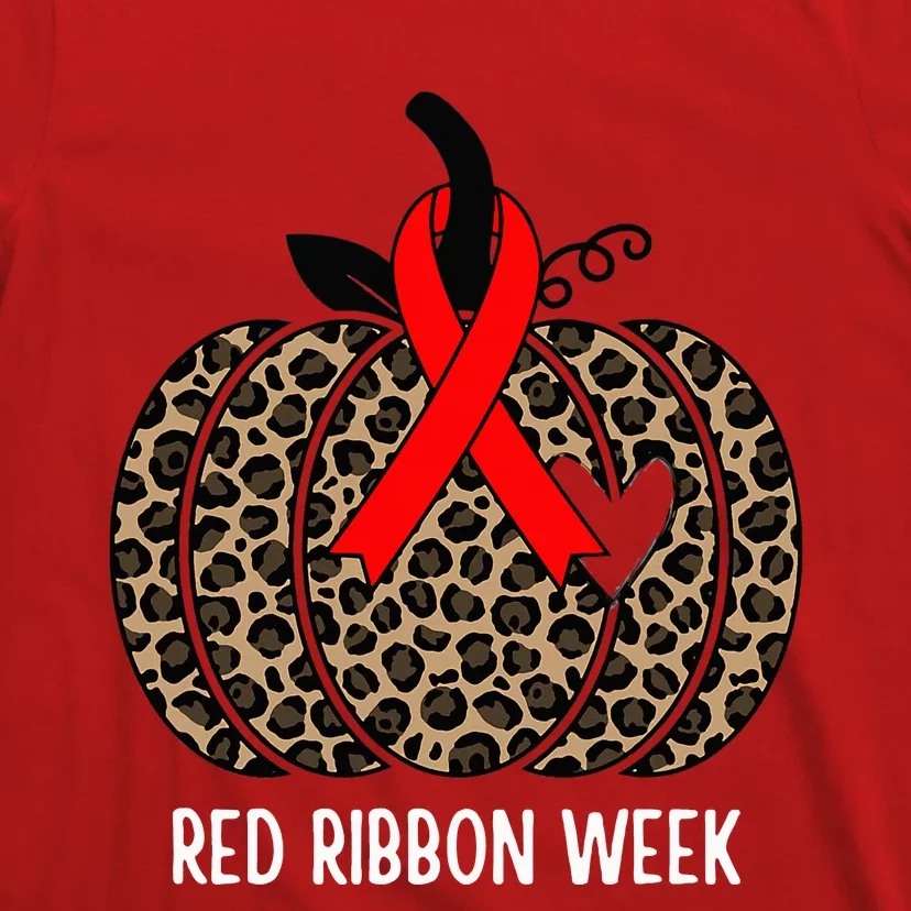 We Wear Red Ribbon for Red Ribbon Week Awareness T-Shirt