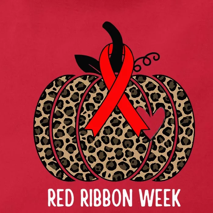 We Wear Red Ribbon for Red Ribbon Week Awareness Zip Tote Bag