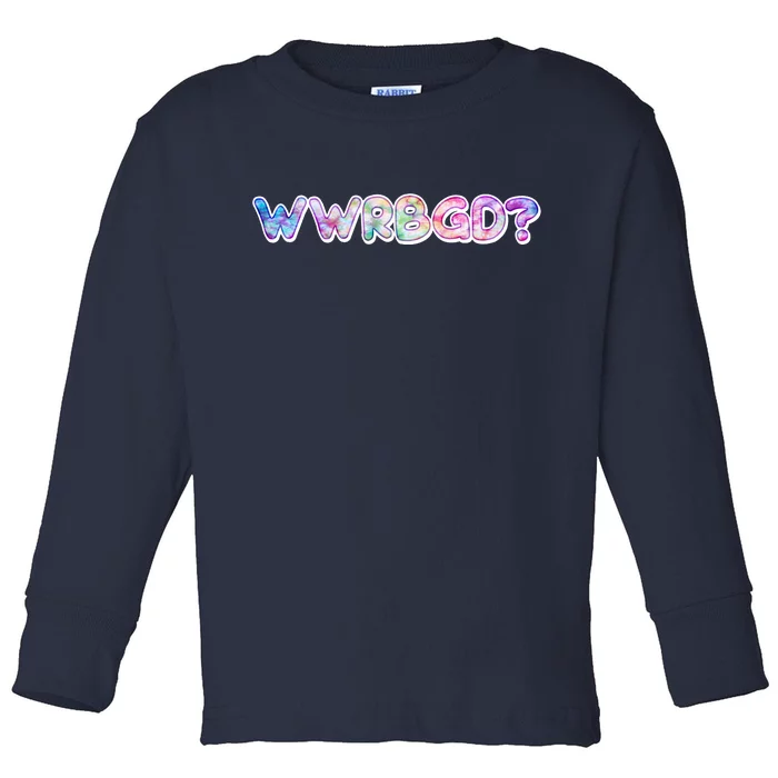 WWRBGD? What Would Ruth Bader Ginsburg Do Tribute Toddler Long Sleeve Shirt