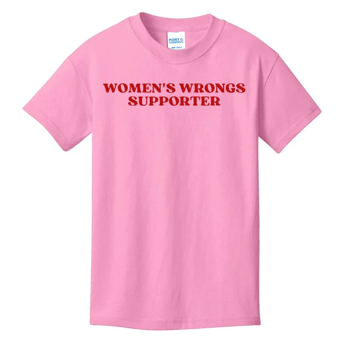 Women Wrongs Supporter Y.2.K Aesthetic Kids T-Shirt