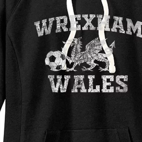 Wrexham Wales Soccer Jersey Women's Fleece Hoodie