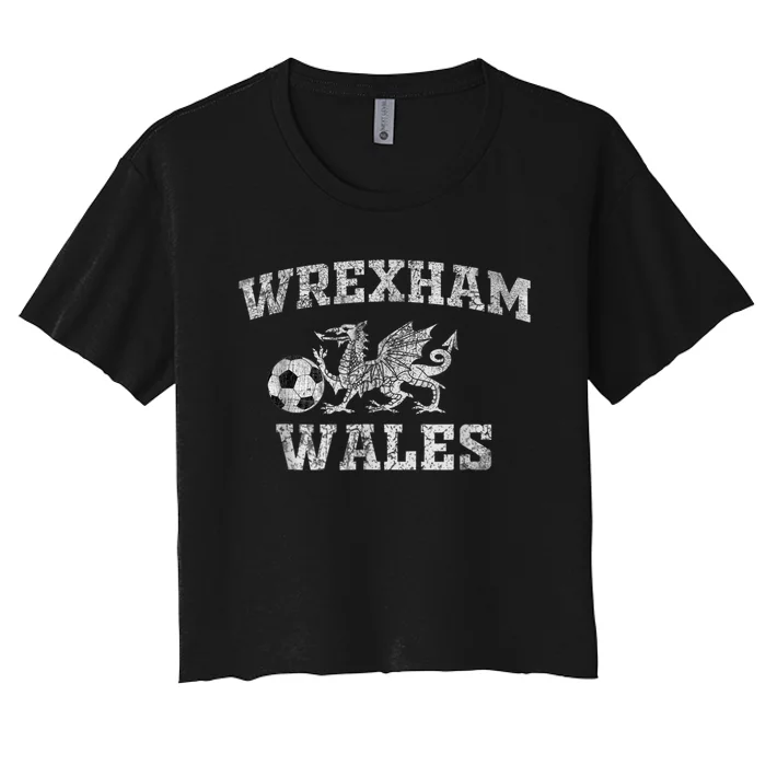 Wrexham Wales Soccer Jersey Women's Crop Top Tee