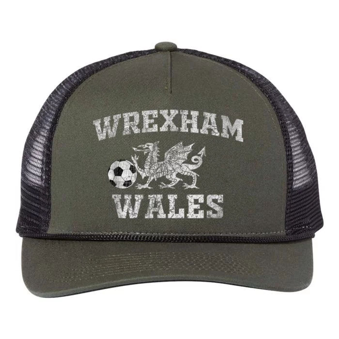 Wrexham Wales Soccer Jersey Retro Rope Trucker Hat Cap