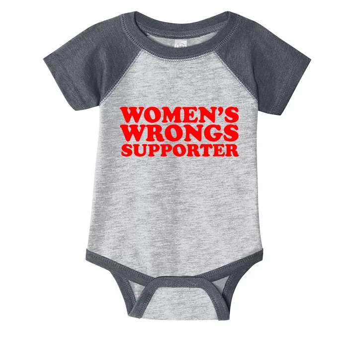 WOMENS WRONGS Supporter Infant Baby Jersey Bodysuit