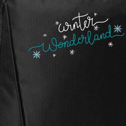 Winter Wonderland Snowflake City Backpack