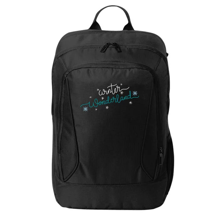 Winter Wonderland Snowflake City Backpack