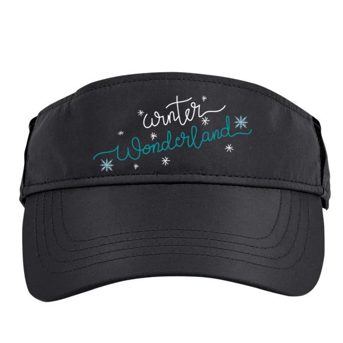 Winter Wonderland Snowflake Adult Drive Performance Visor