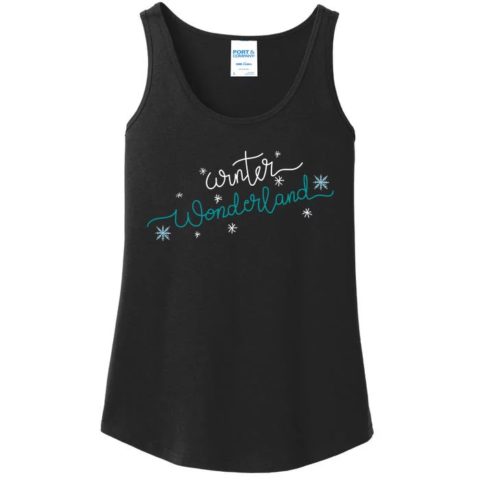 Winter Wonderland Snowflake Ladies Essential Tank