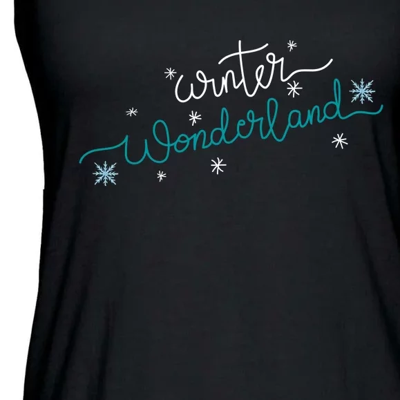 Winter Wonderland Snowflake Ladies Essential Flowy Tank