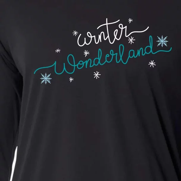 Winter Wonderland Snowflake Cooling Performance Long Sleeve Crew