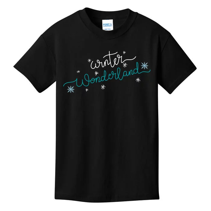 Winter Wonderland Snowflake Kids T-Shirt